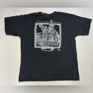 VINTAGE Vegas Kinda Guy Pin Up Sexy Girl Graphic Men XL Black Short Sleeve